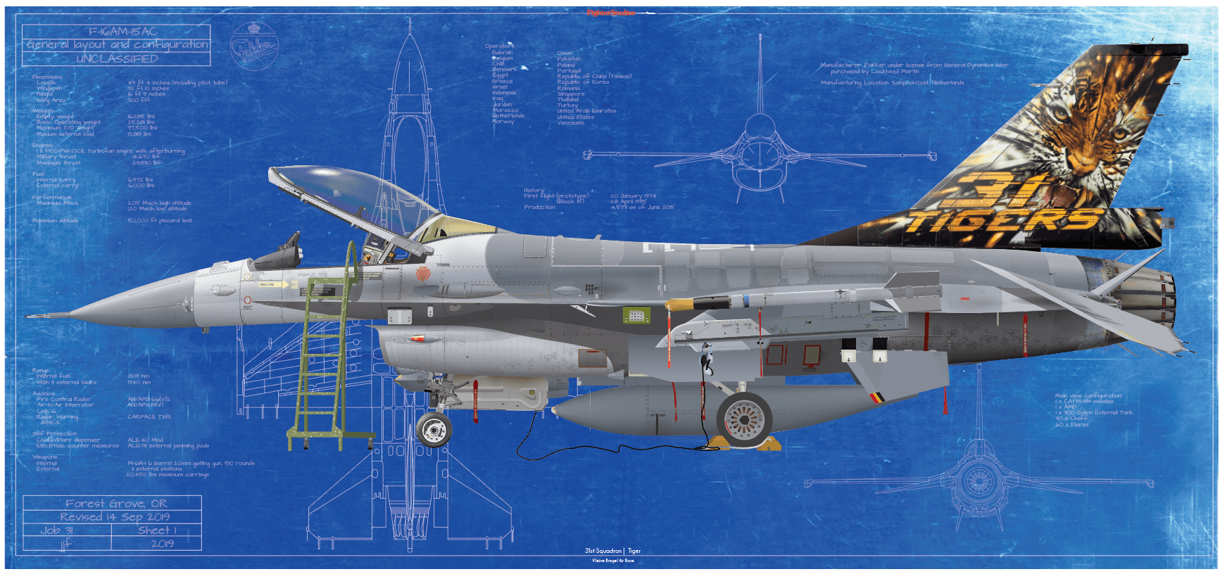 F-16AM Fighting Falcon, 31 Sqn (BAF) 